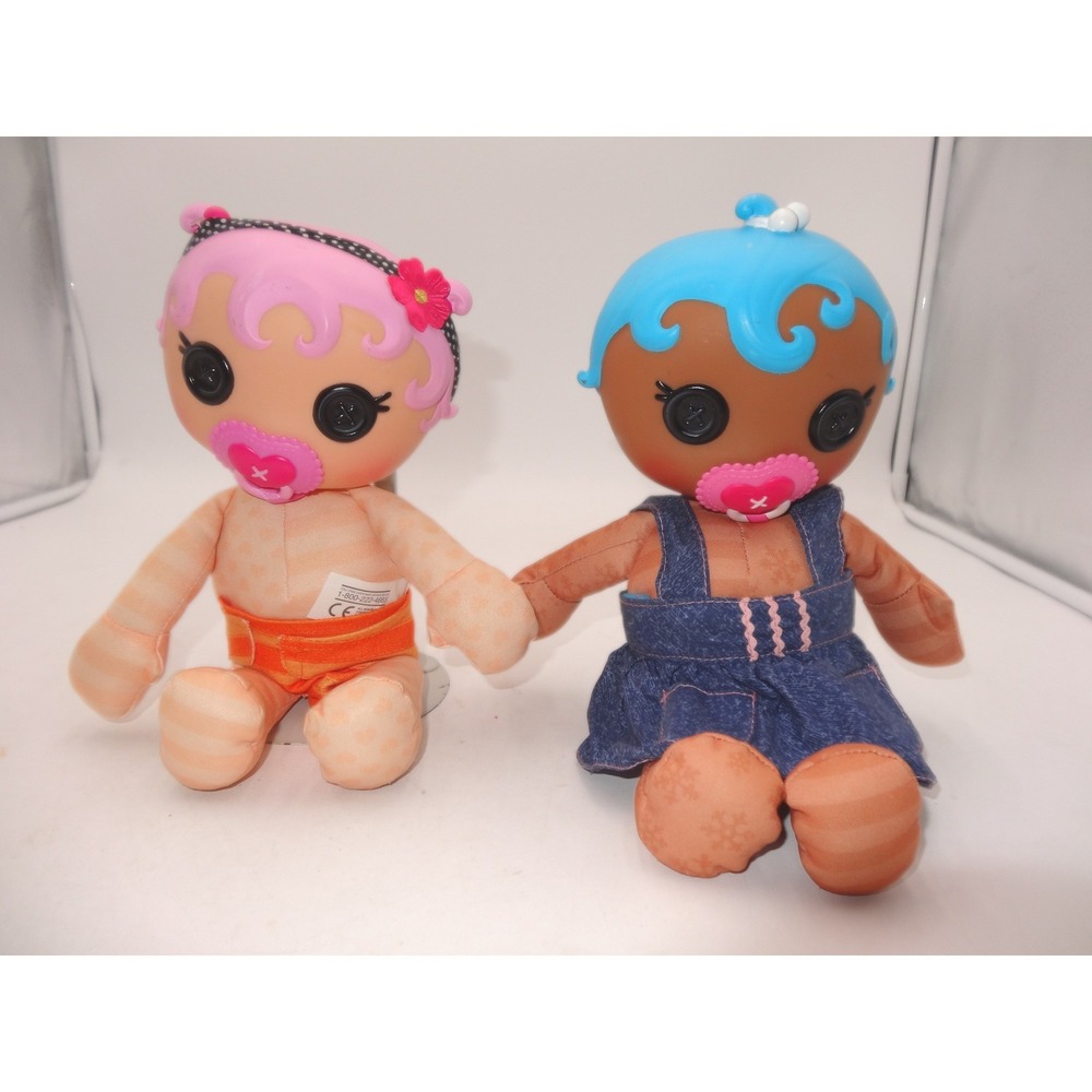 Lalaloopsy Babies Jewel Sparkles and Mittens Fluff n Stuff Dolls Diaper Paci
